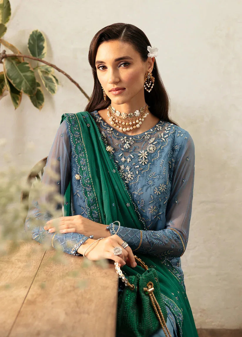 Gulaal | Embroidered Chiffon Eid Collection | HELIA - Rang-e-Khaas