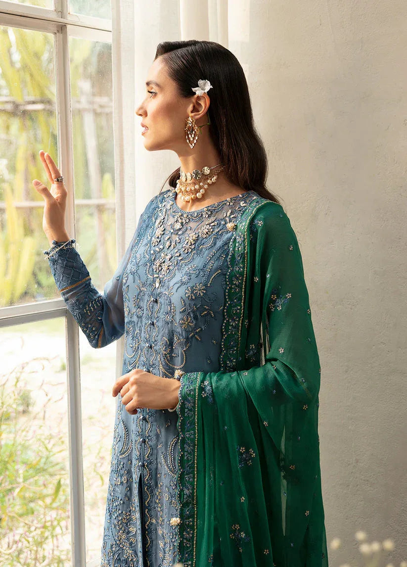 Gulaal | Embroidered Chiffon Eid Collection | HELIA - Rang-e-Khaas