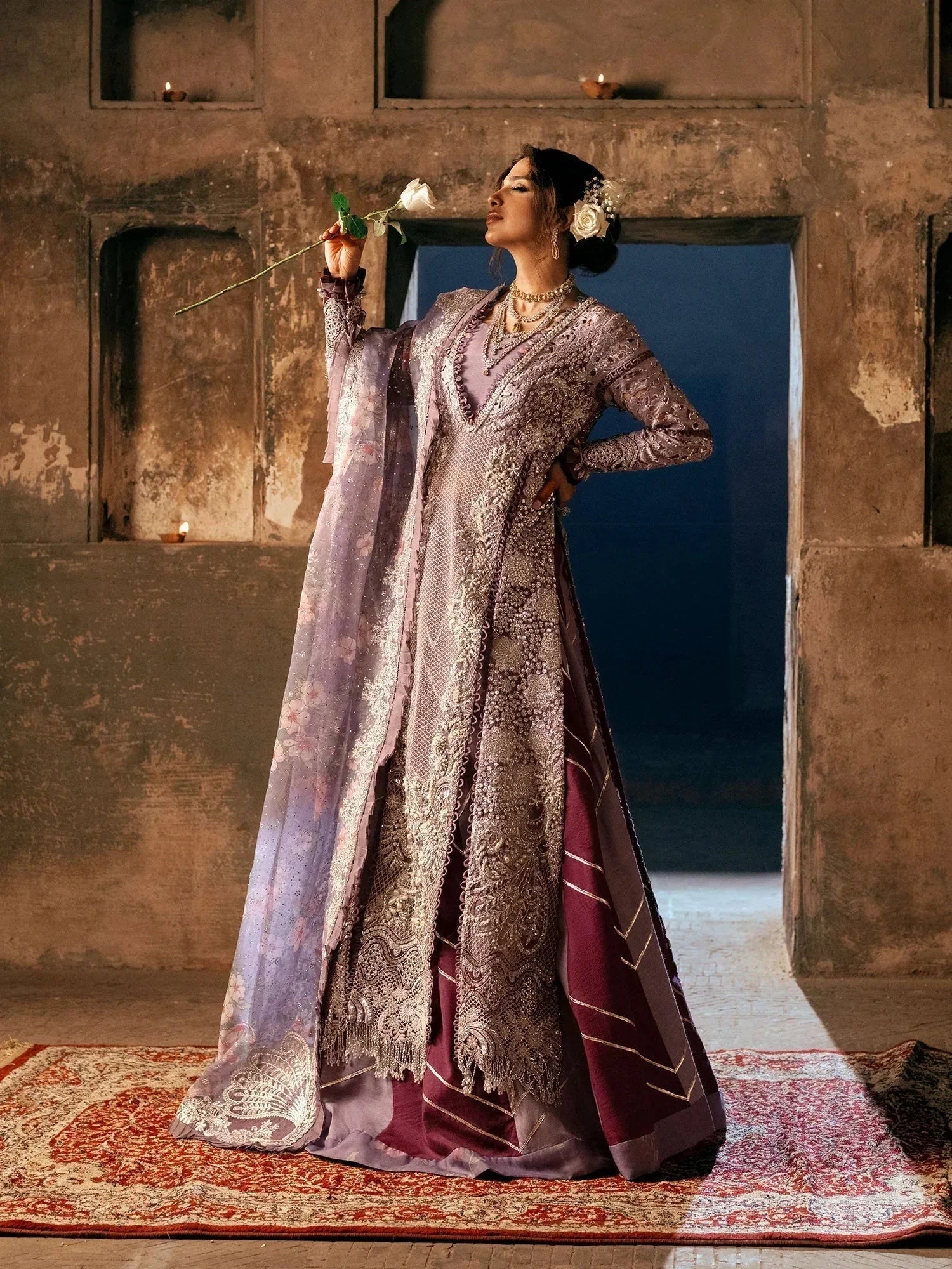 Maryam Hussain | Gulaab Wedding Formals 24 | JHIL MIL - Rang-e-Khaas