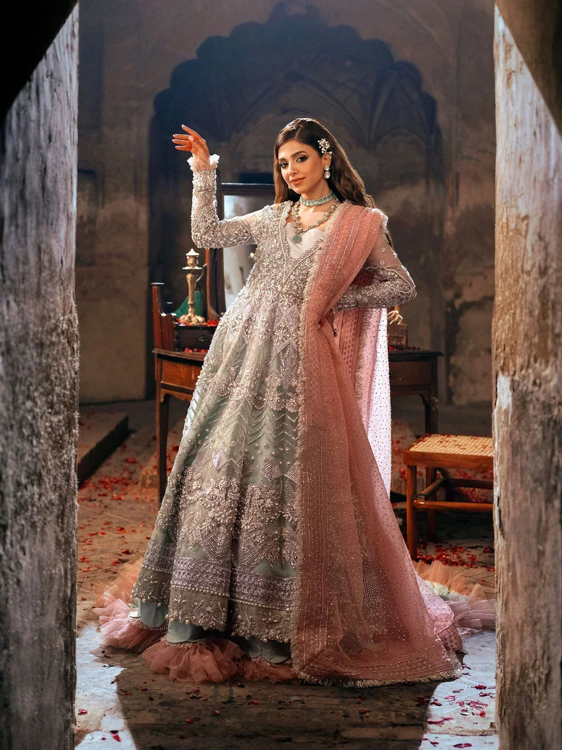 Maryam Hussain | Gulaab Wedding Formals 24 | Roshan - Rang-e-Khaas
