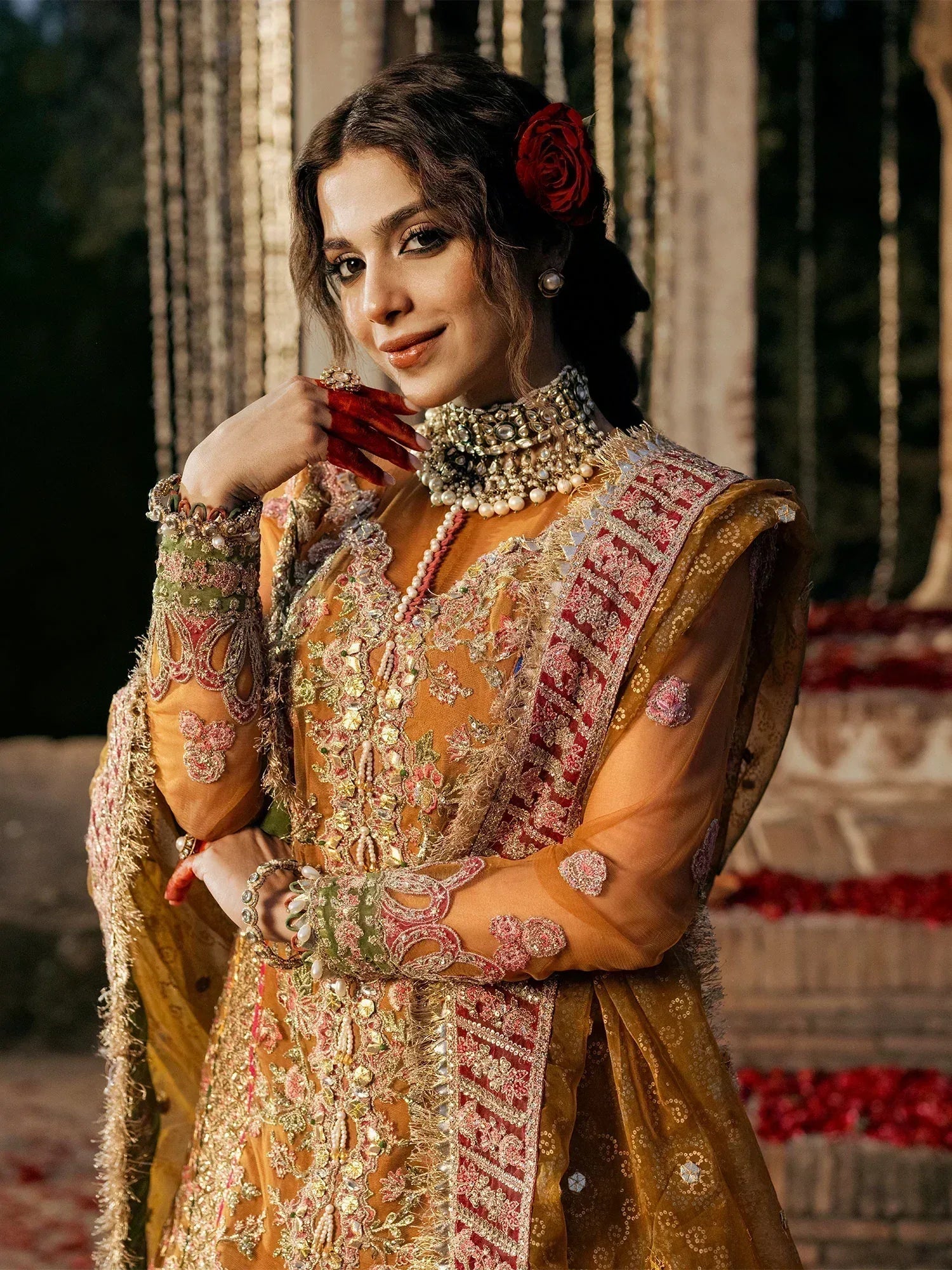 Maryam Hussain | Gulaab Wedding Formals 24 | Sandli - Rang-e-Khaas