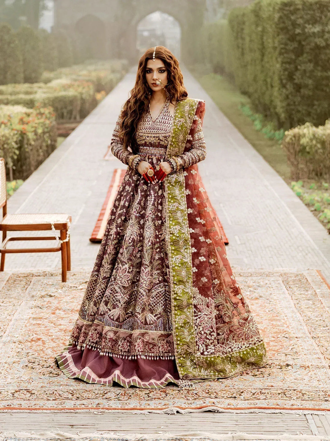 Maryam Hussain | Gulaab Wedding Formals 24 | Ronak - Rang-e-Khaas
