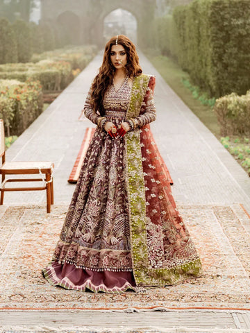 Maryam Hussain | Gulaab Wedding Formals 24 | Ronak - Rang-e-Khaas
