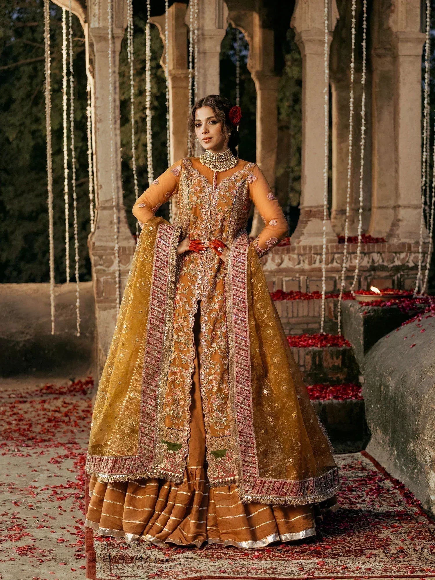 Maryam Hussain | Gulaab Wedding Formals 24 | Sandli - Rang-e-Khaas