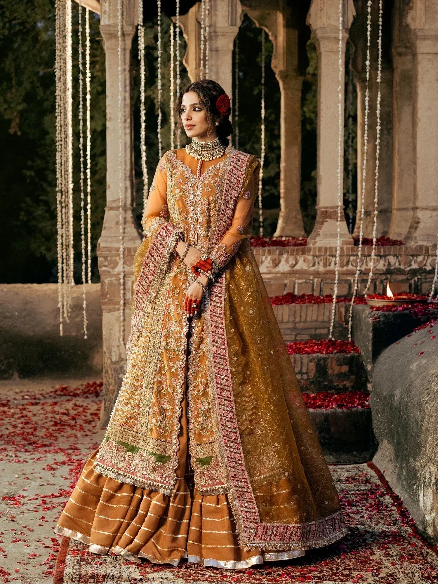 Maryam Hussain | Gulaab Wedding Formals 24 | Sandli - Rang-e-Khaas