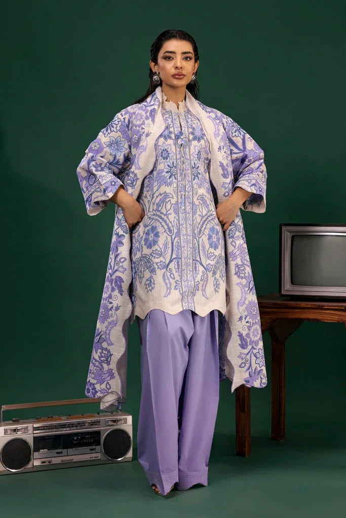 Sana Safinaz | Mahay Winter 25 | H255-002A-2BQ - Rang-e-Khaas