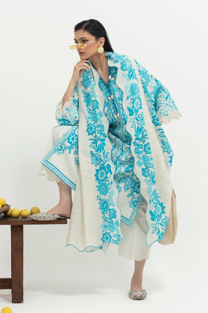 Sana Safinaz | Mahay Winter 25 | H255-002B-2BQ - Rang-e-Khaas