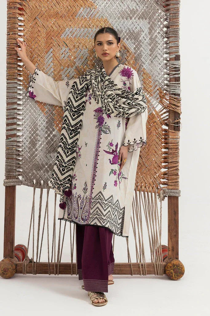 Sana Safinaz | Mahay Winter 25 | H255-004B-3CY - Rang-e-Khaas