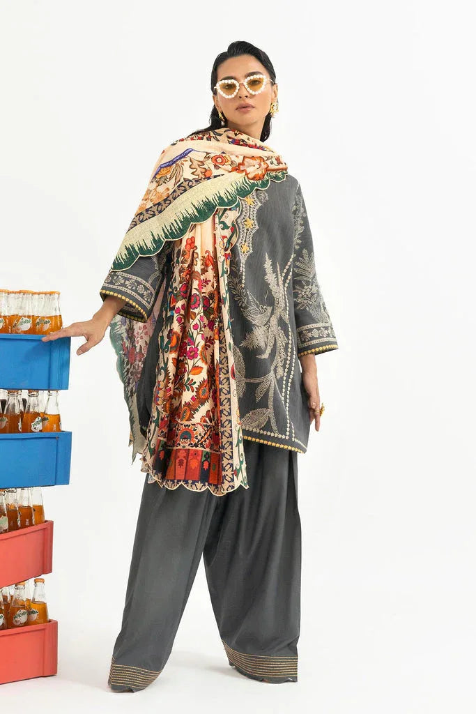 Sana Safinaz | Mahay Winter 25 | H255-005A-3CQ - Rang-e-Khaas