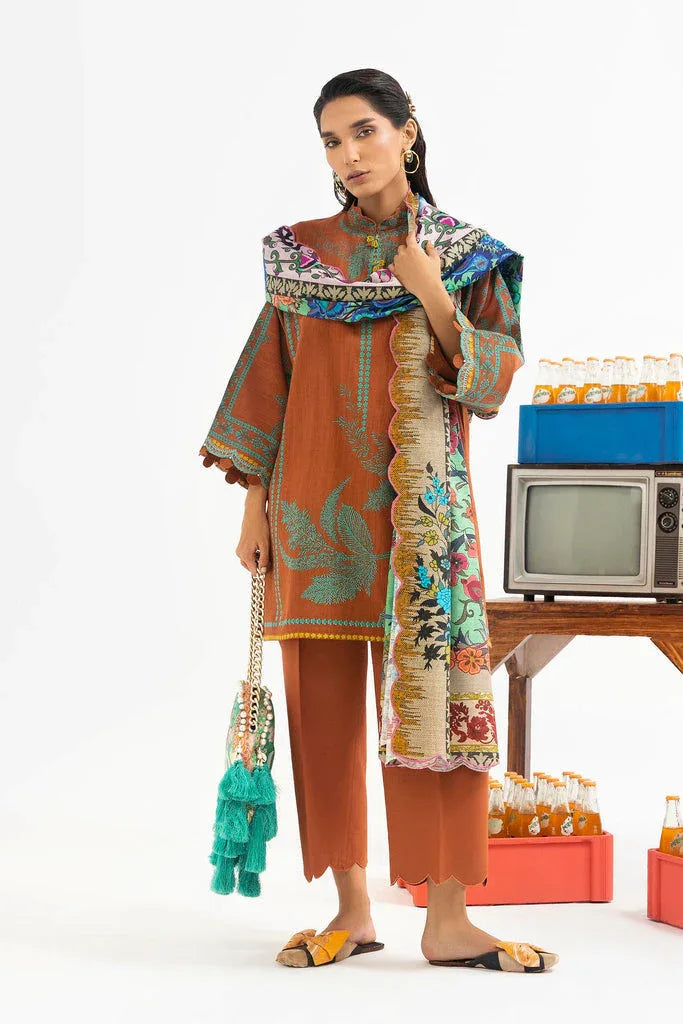 Sana Safinaz | Mahay Winter 25 | H255-005B-3CQ - Rang-e-Khaas