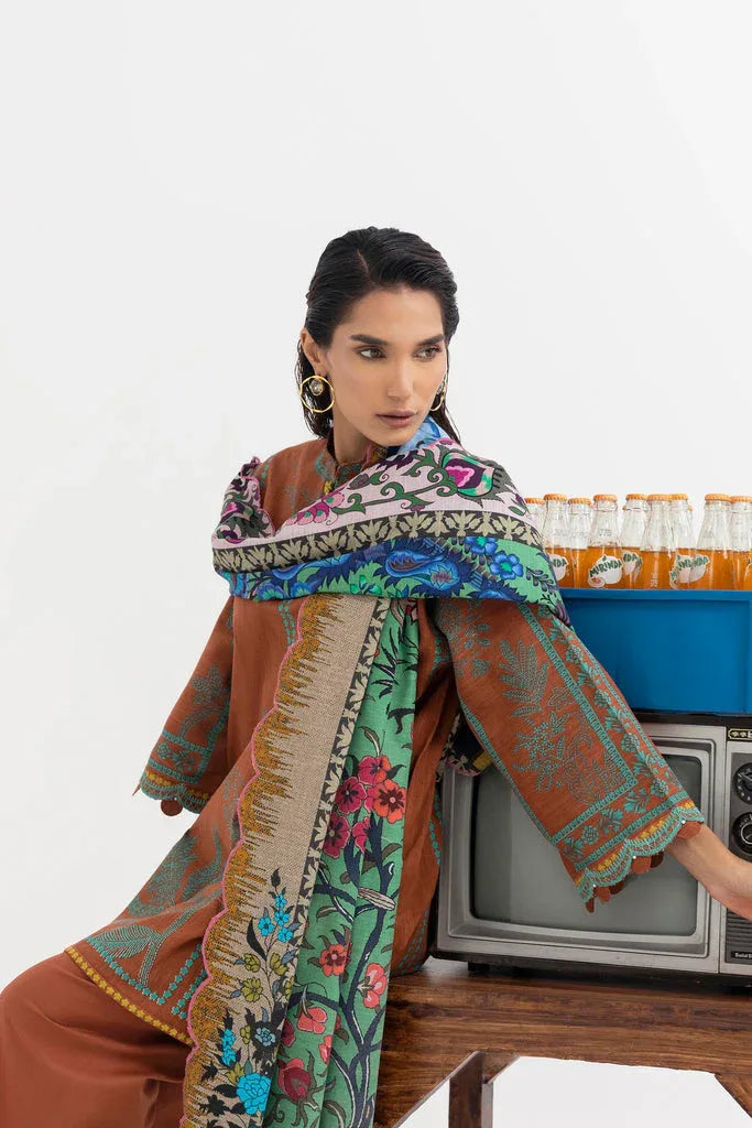 Sana Safinaz | Mahay Winter 25 | H255-005B-3CQ - Rang-e-Khaas
