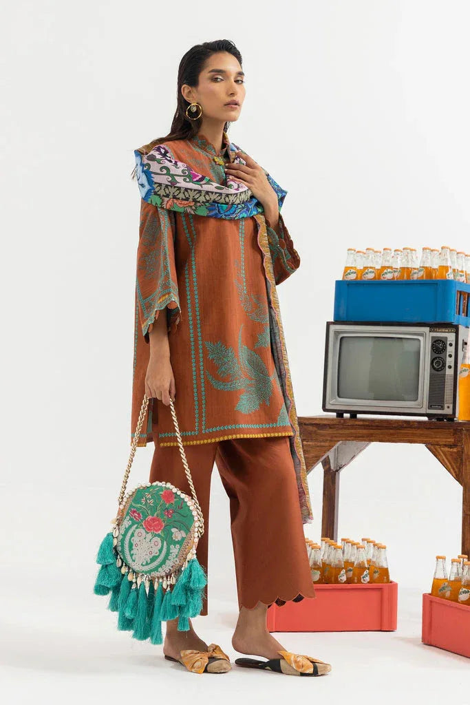 Sana Safinaz | Mahay Winter 25 | H255-005B-3CQ - Rang-e-Khaas