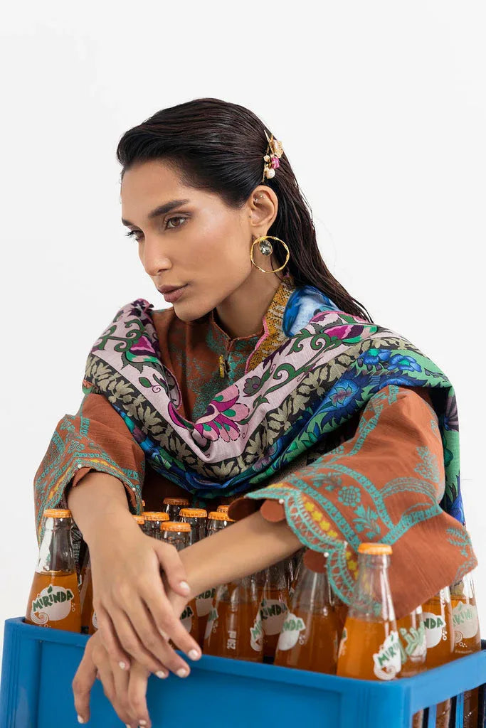 Sana Safinaz | Mahay Winter 25 | H255-005B-3CQ - Rang-e-Khaas