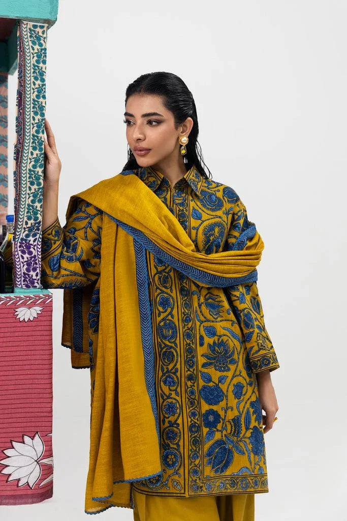 Sana Safinaz | Mahay Winter 25 |H255-008B-2Q - Rang-e-Khaas