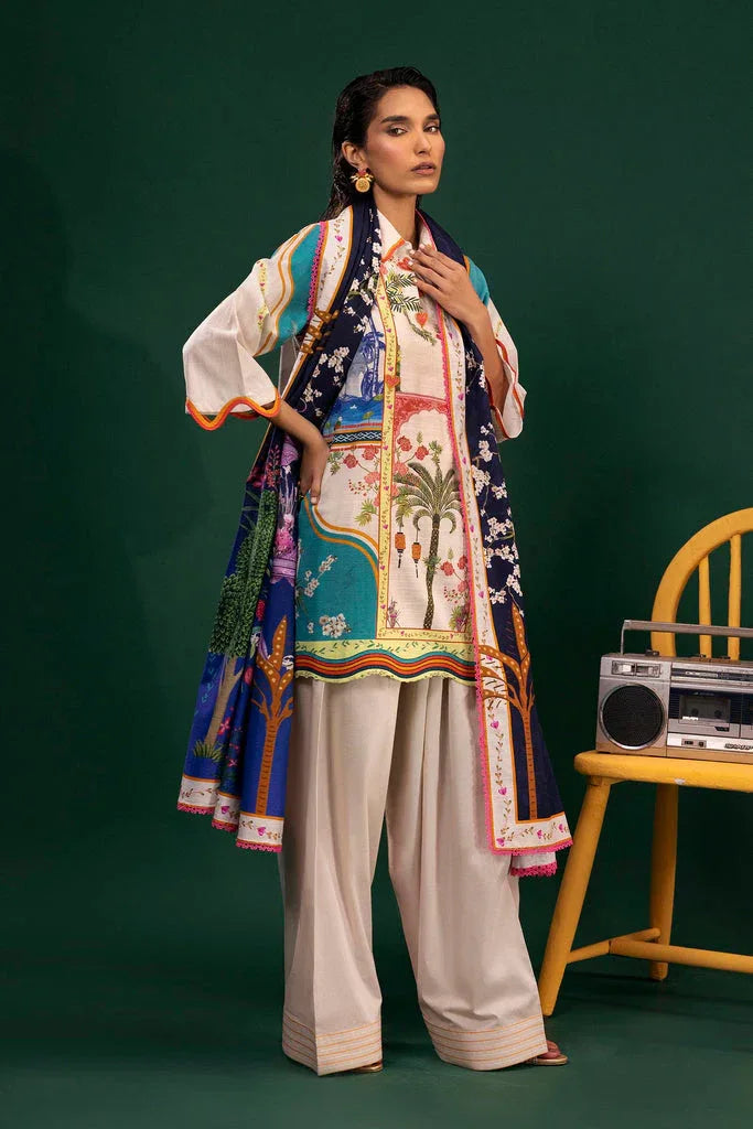 Sana Safinaz | Mahay Winter 25 | H255-010A-2Q - Rang-e-Khaas