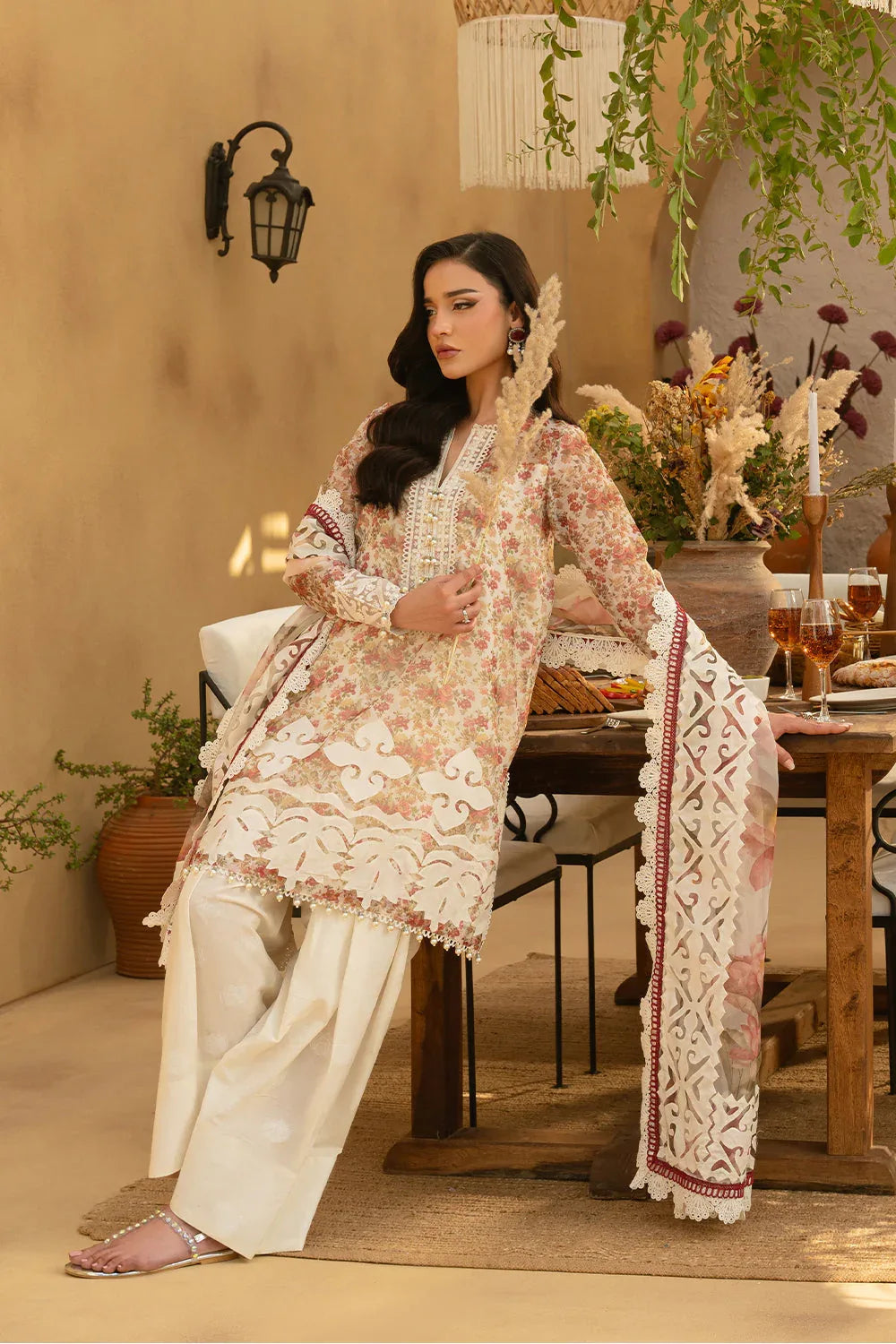 Saira Rizwan | Luxury Lawn 25 | MAYA-SRL25-06 - Rang-e-Khaas