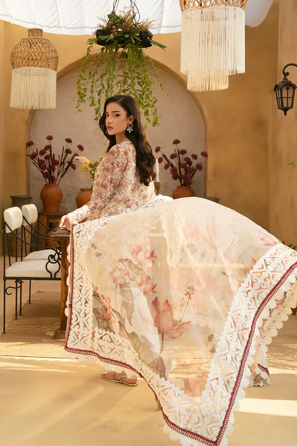 Saira Rizwan | Luxury Lawn 25 | MAYA-SRL25-06 - Rang-e-Khaas
