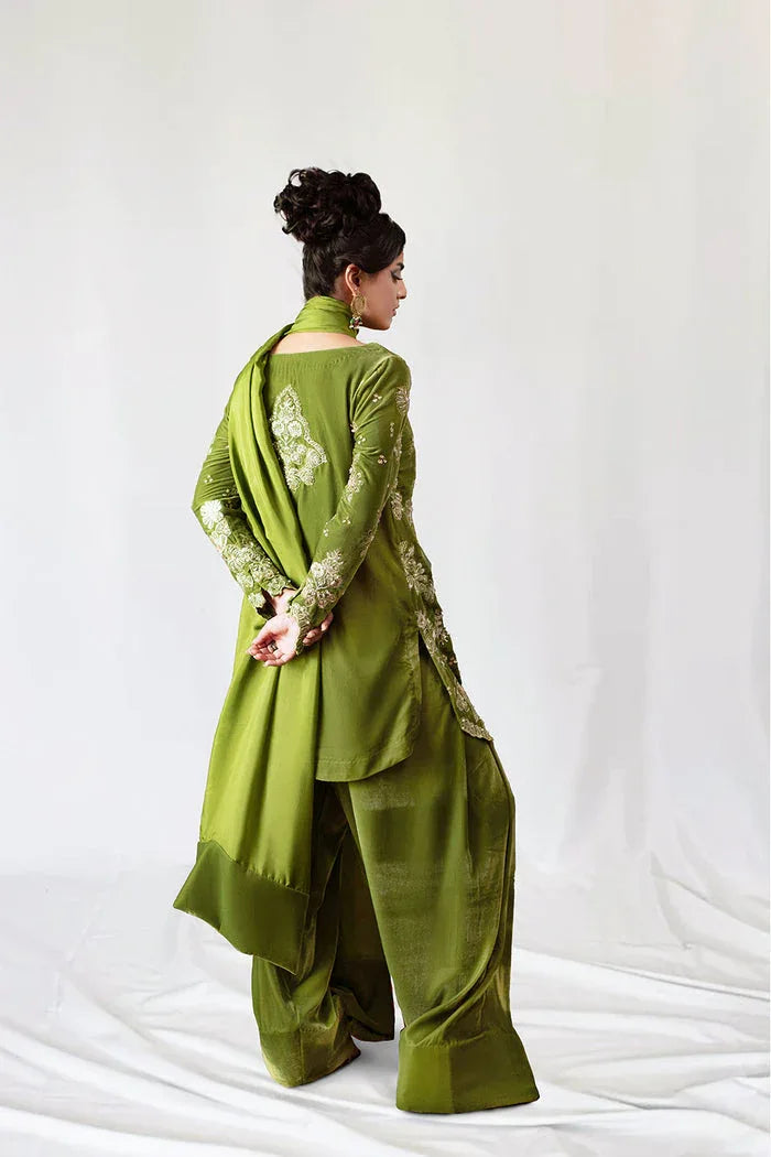 Saira Rizwan | Velvet Pret 25 | KAHWA-SRVP25-08 - Rang-e-Khaas