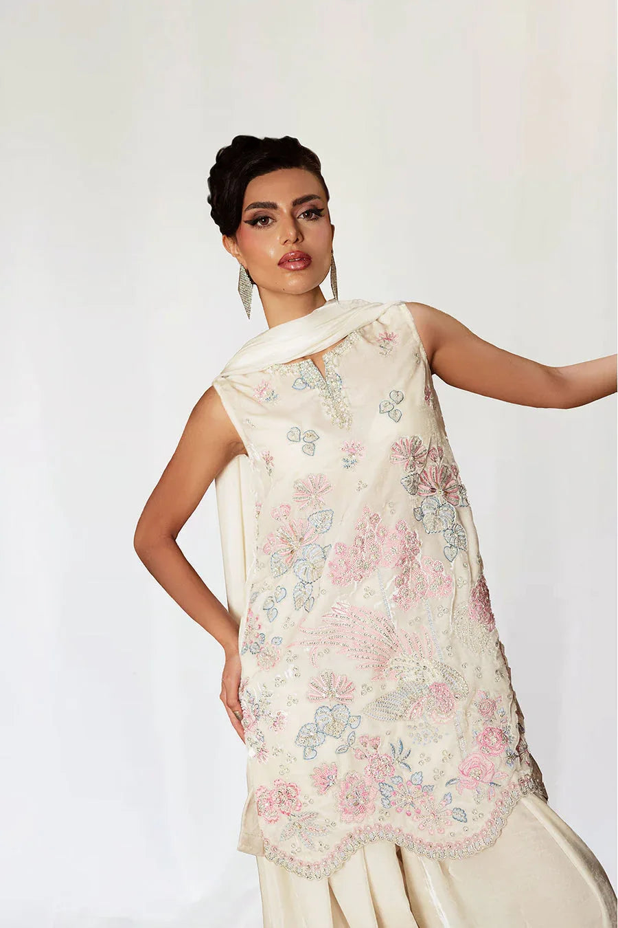Saira Rizwan | Velvet Pret 25 | NARGIS-SRVP25-07 - Rang-e-Khaas