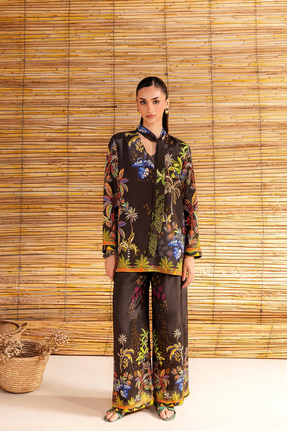 Saira Rizwan | Silk Coords 25 | COCONUT CRUSH - SRSP-25-02 - Rang-e-Khaas