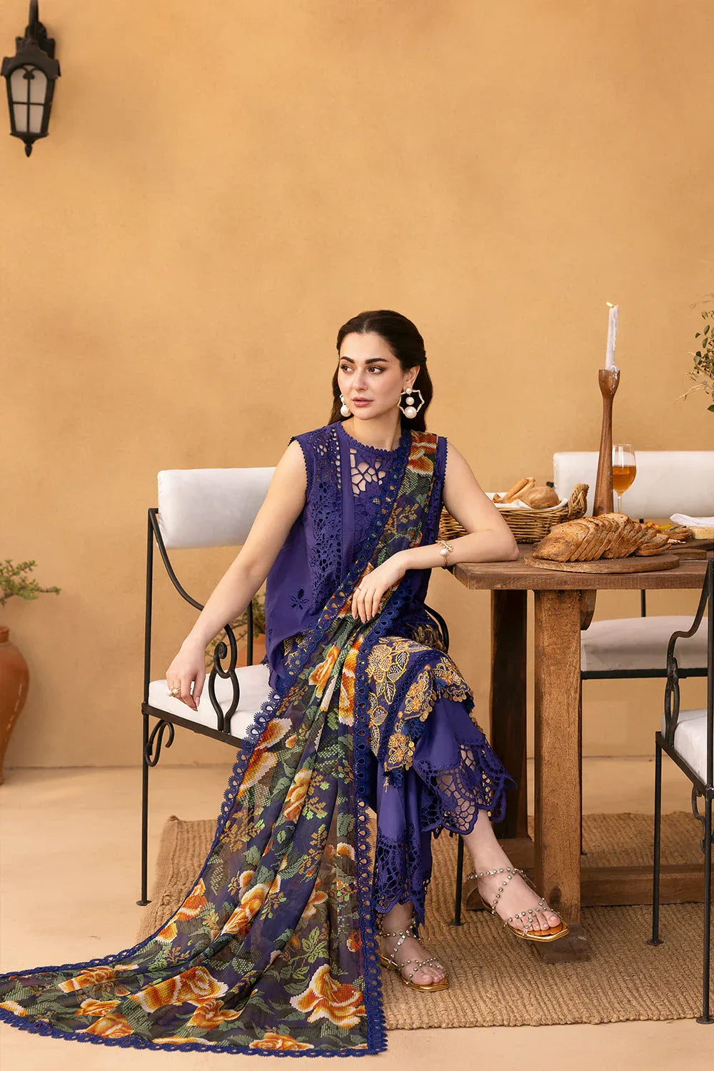 Saira Rizwan | Luxury Lawn 25 | AIMEE-SRL25-01 - Rang-e-Khaas