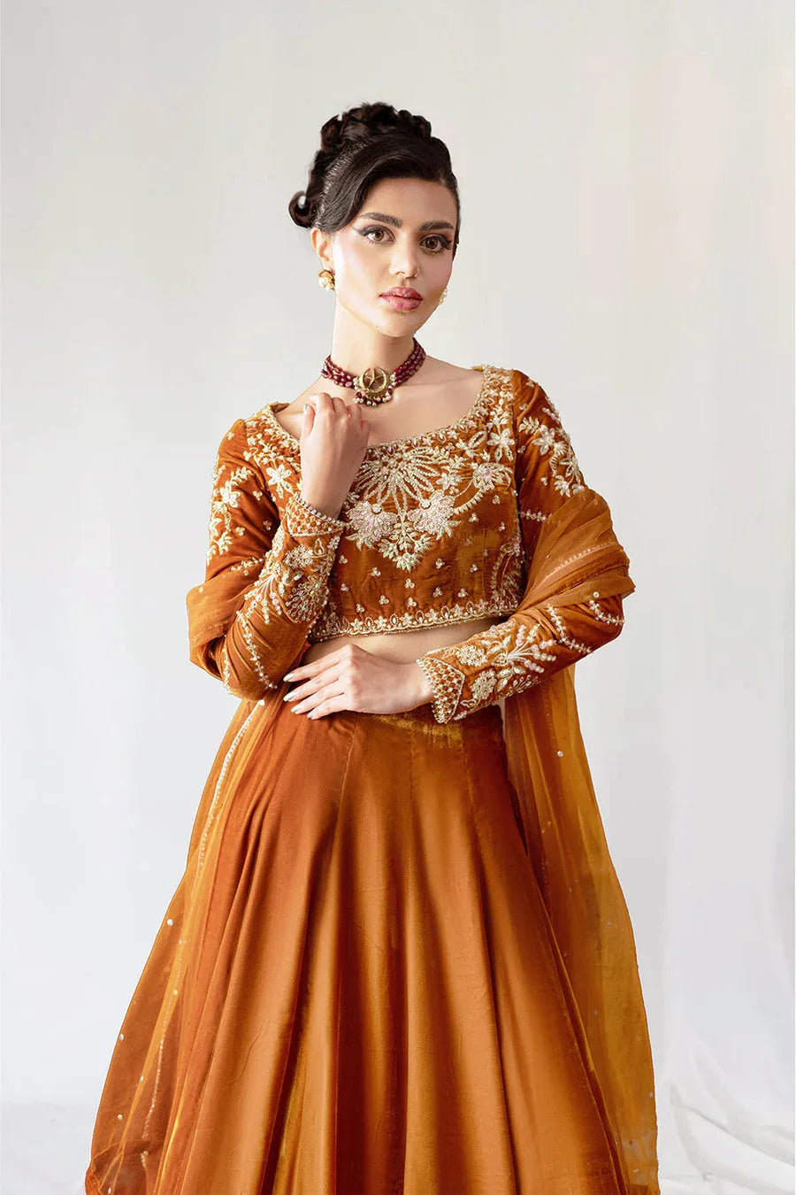 Saira Rizwan | Velvet Pret 25 | AMBERIN-SRVP25-11 - Rang-e-Khaas