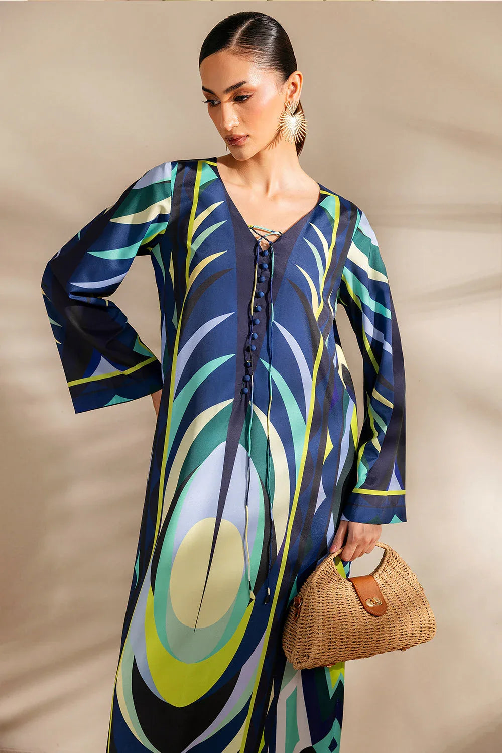 Saira Rizwan | Silk Coords 25 | BAHAMA BLUSH - SRSP-25-06 - Rang-e-Khaas