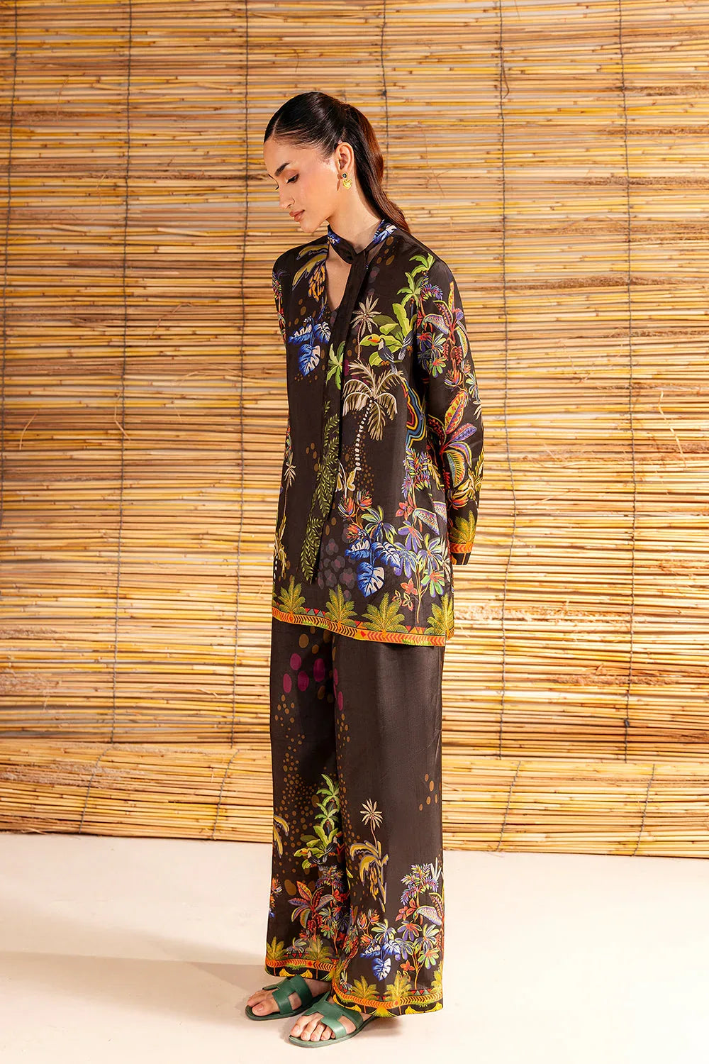 Saira Rizwan | Silk Coords 25 | COCONUT CRUSH - SRSP-25-02 - Rang-e-Khaas