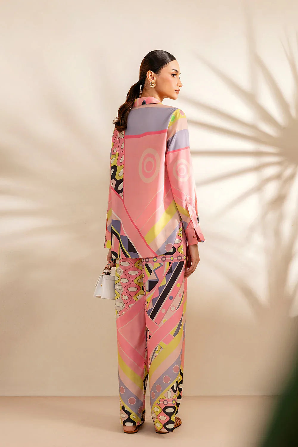 Saira Rizwan | Silk Coords 25 | PEACHY TIDE - SRSP-25-09 - Rang-e-Khaas