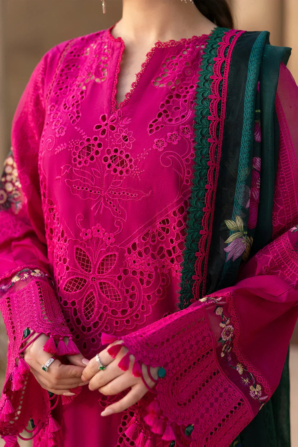 Saira Rizwan | Luxury Lawn 25 | ELODIE-SRL25-04 - Rang-e-Khaas