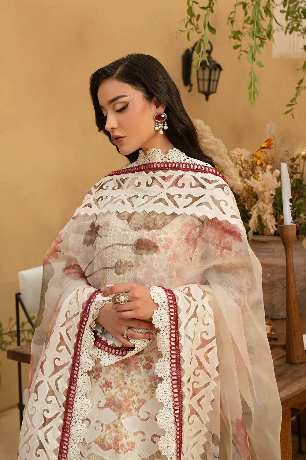 Saira Rizwan | Luxury Lawn 25 | MAYA-SRL25-06 - Rang-e-Khaas