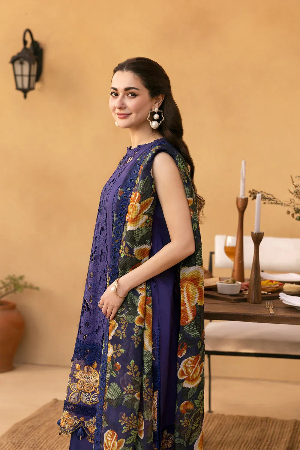 Saira Rizwan | Luxury Lawn 25 | AIMEE-SRL25-01 - Rang-e-Khaas