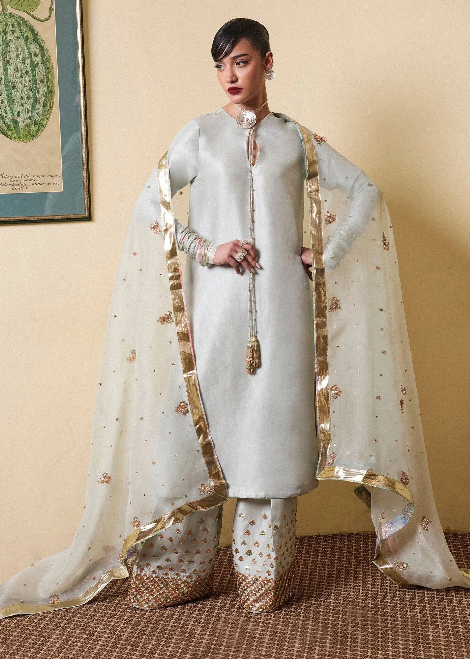 Hussain Rehar | SS Luxury Pret 25 | Miage - Rang-e-Khaas