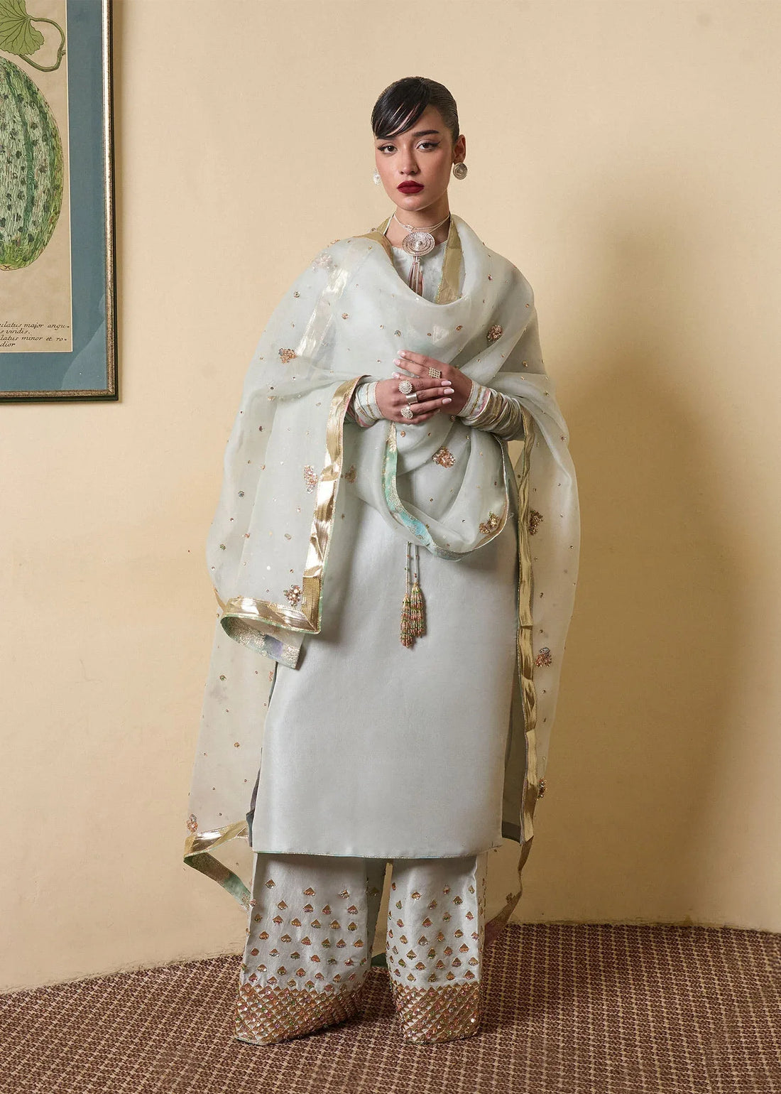 Hussain Rehar | SS Luxury Pret 25 | Miage - Rang-e-Khaas