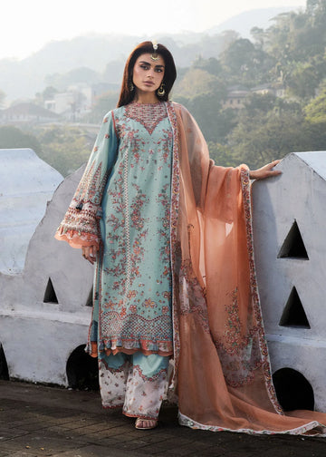 Hussain Rehar | Luxury Lawn 25 | Malibu - Rang-e-Khaas