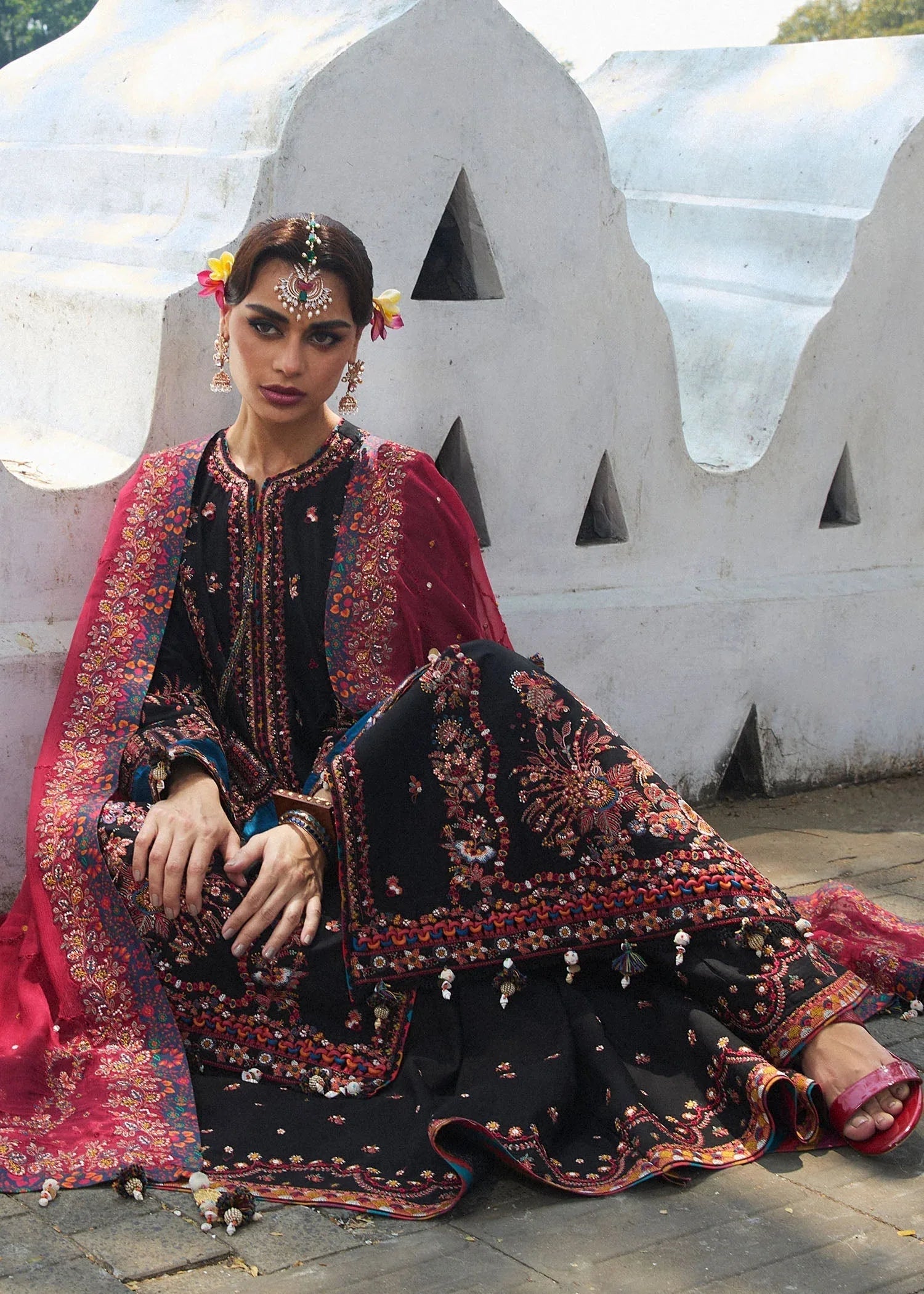 Hussain Rehar | Luxury Lawn 25 | Bliz - Rang-e-Khaas