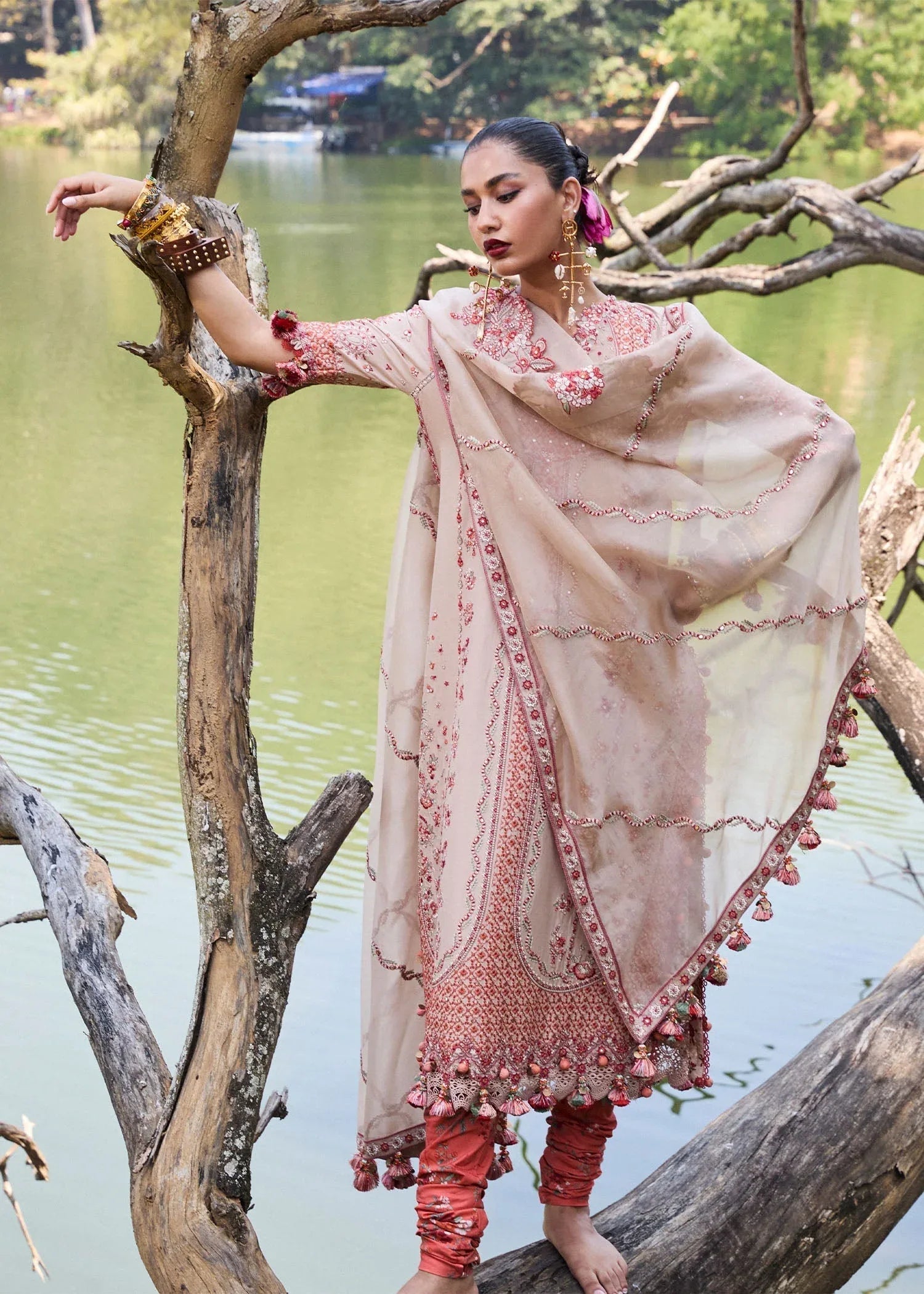Hussain Rehar | Luxury Lawn 25 | Mari - Rang-e-Khaas