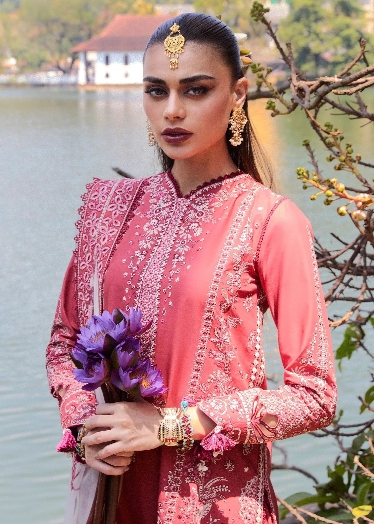 Hussain Rehar | Luxury Lawn 25 | Flare - Rang-e-Khaas