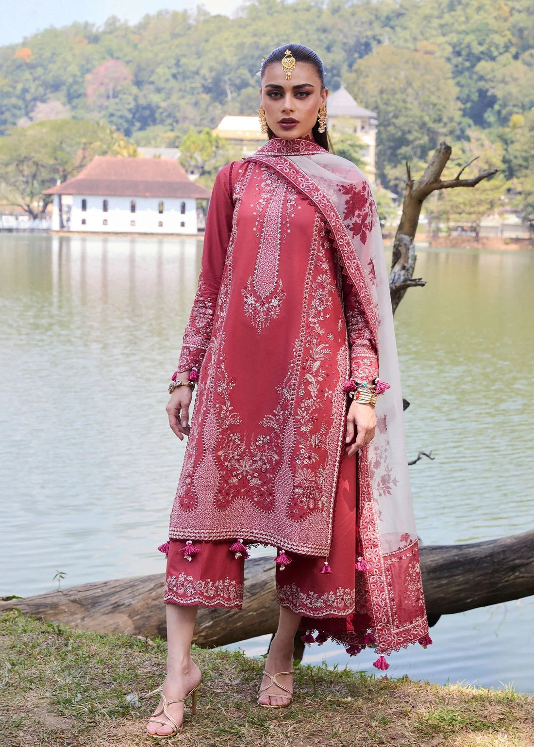 Hussain Rehar | Luxury Lawn 25 | Flare - Rang-e-Khaas