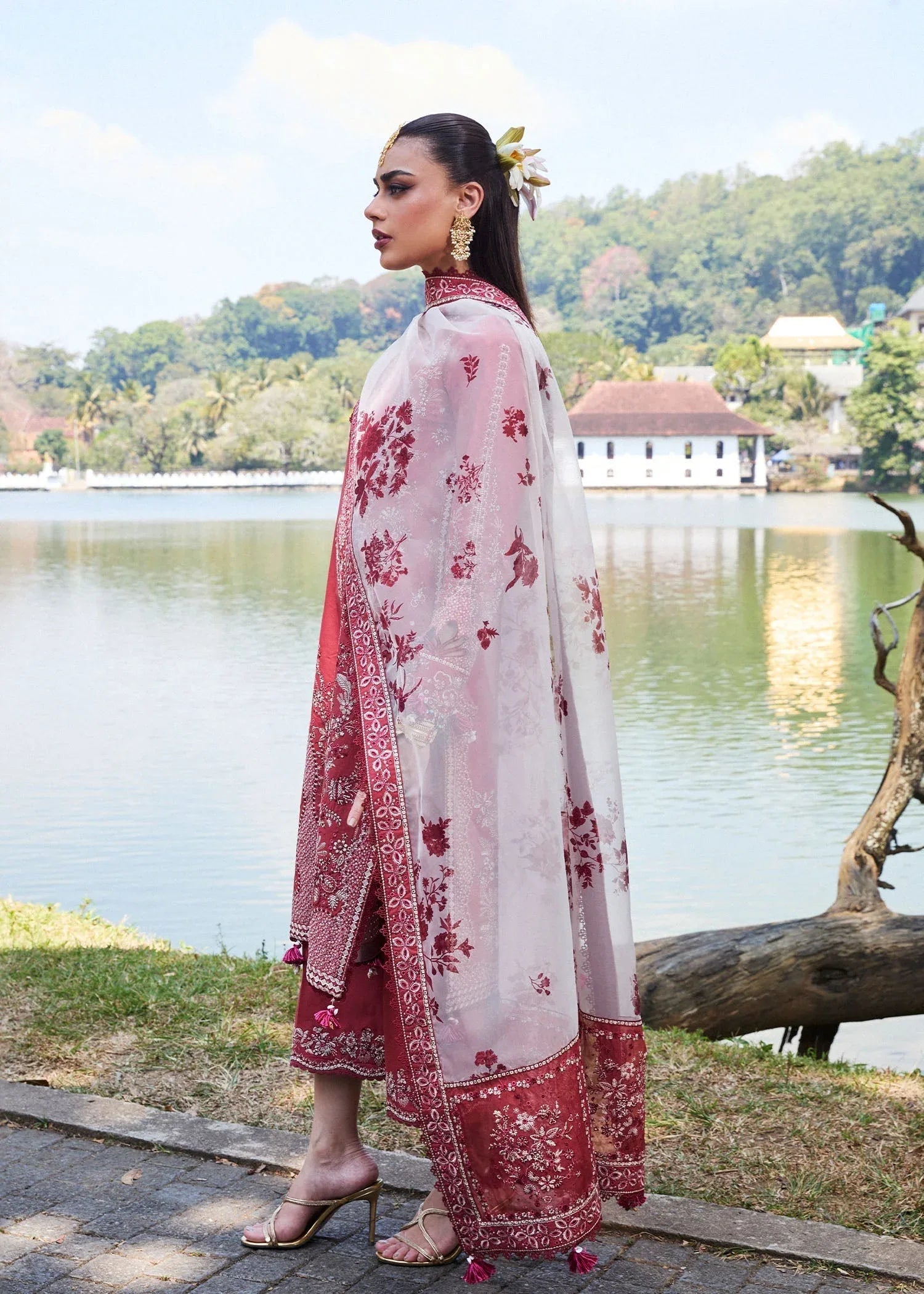 Hussain Rehar | Luxury Lawn 25 | Flare - Rang-e-Khaas