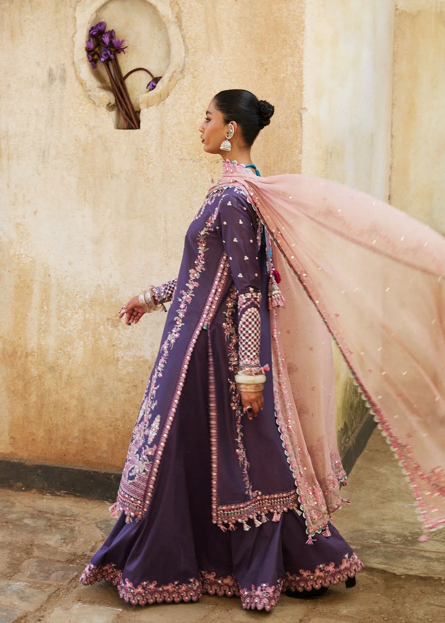 Hussain Rehar | Luxury Lawn 25 | Irris - Rang-e-Khaas