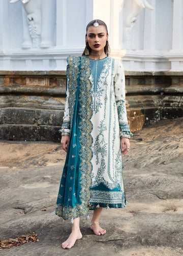Hussain Rehar | Luxury Lawn 25 | Veil - Rang-e-Khaas