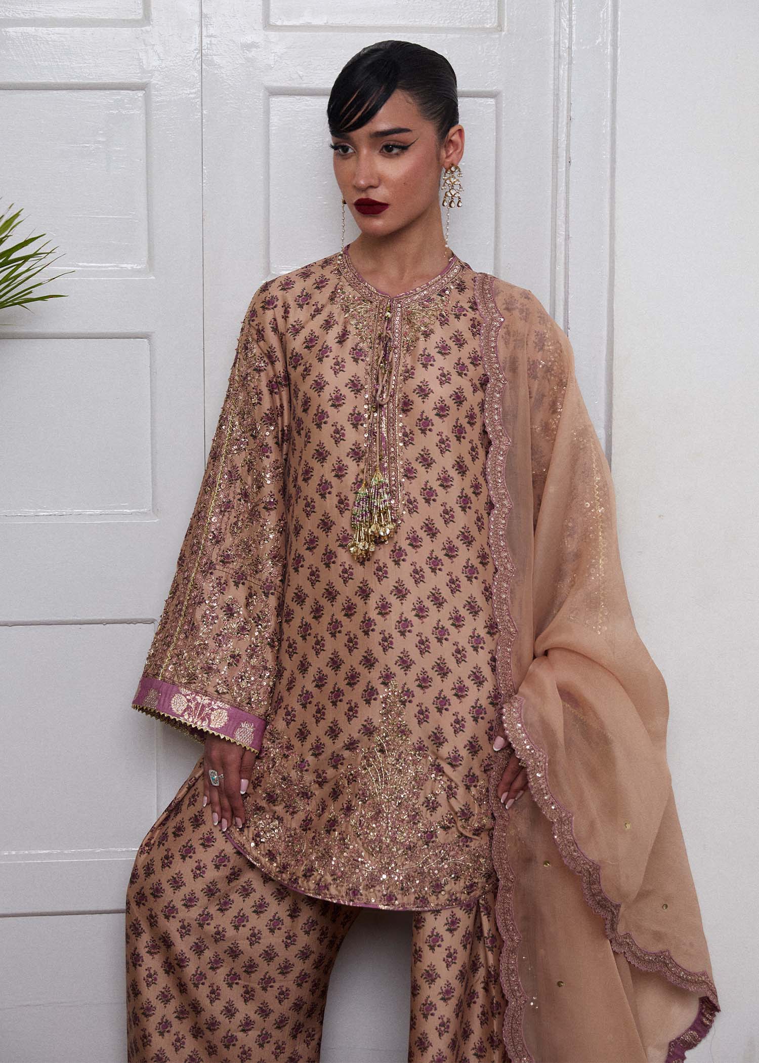 Hussain Rehar | SS Luxury Pret 25 | Fran - Rang-e-Khaas