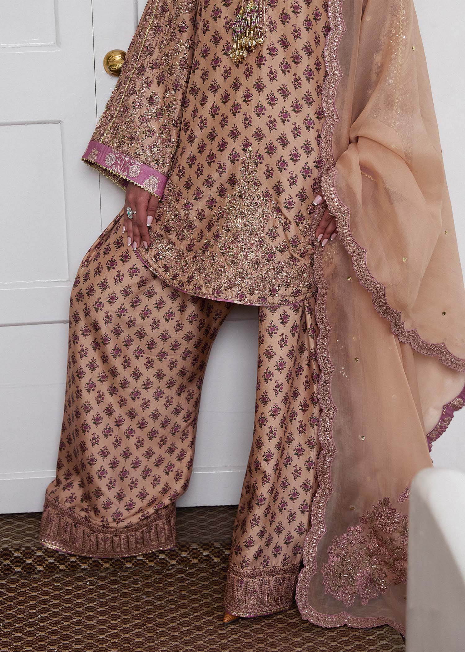 Hussain Rehar | SS Luxury Pret 25 | Fran - Rang-e-Khaas