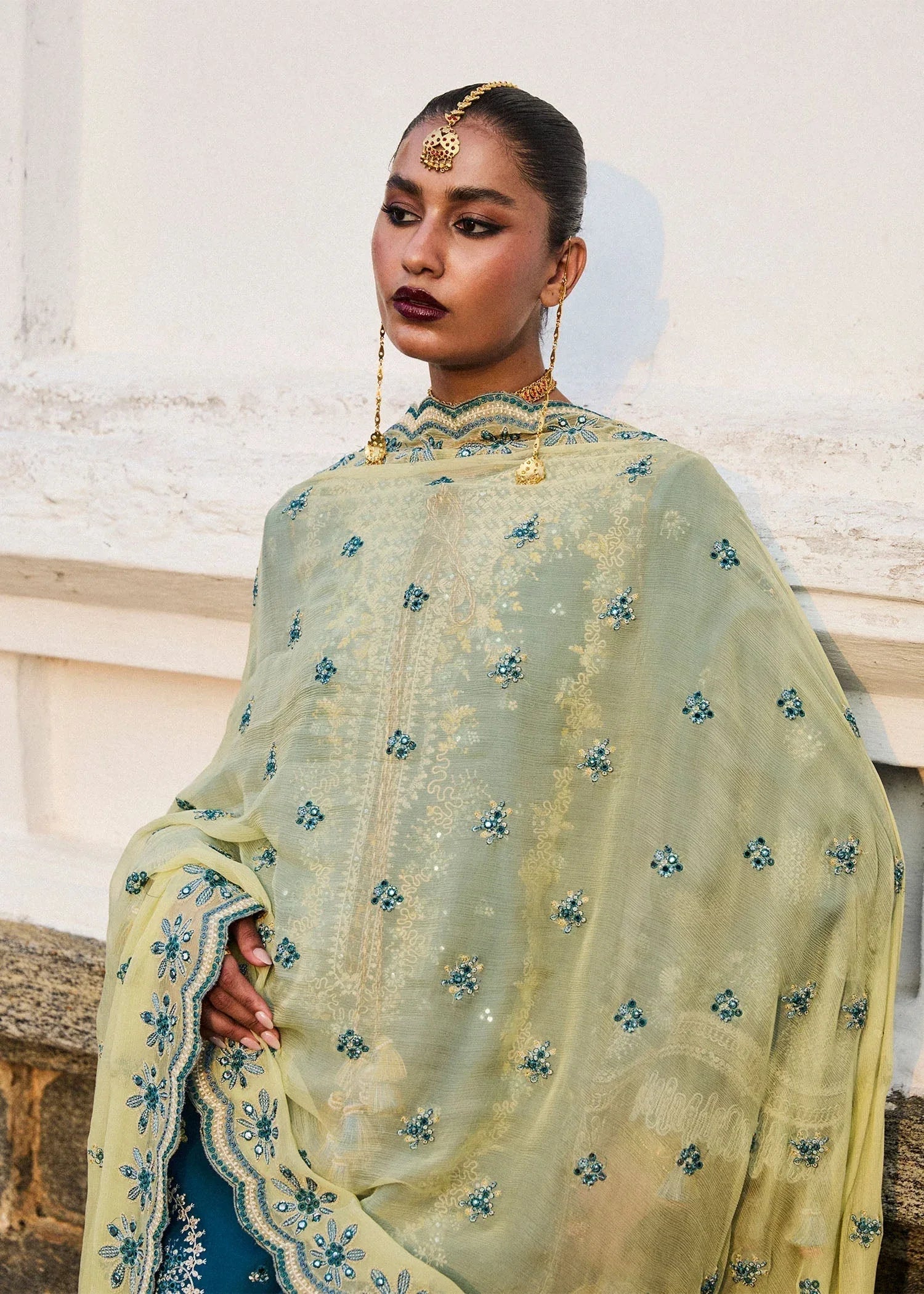 Hussain Rehar | Luxury Lawn 25 | Eupic - Rang-e-Khaas