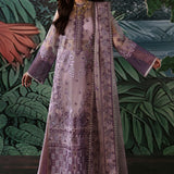 Afrozeh La Fuchsia Embroidered Organza 3Pc Suit - Helen