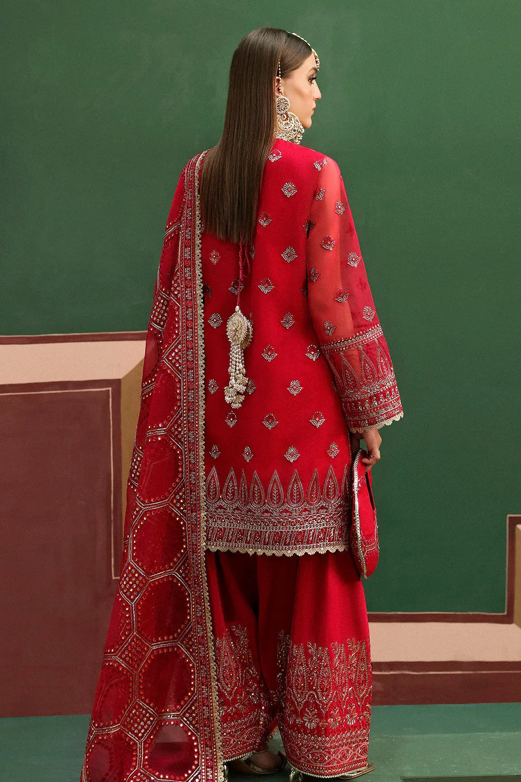 Afrozeh Shehnai Wedding Formal 3Pc Suit AFS-24-04 Hoor - Rang-e-Khaas