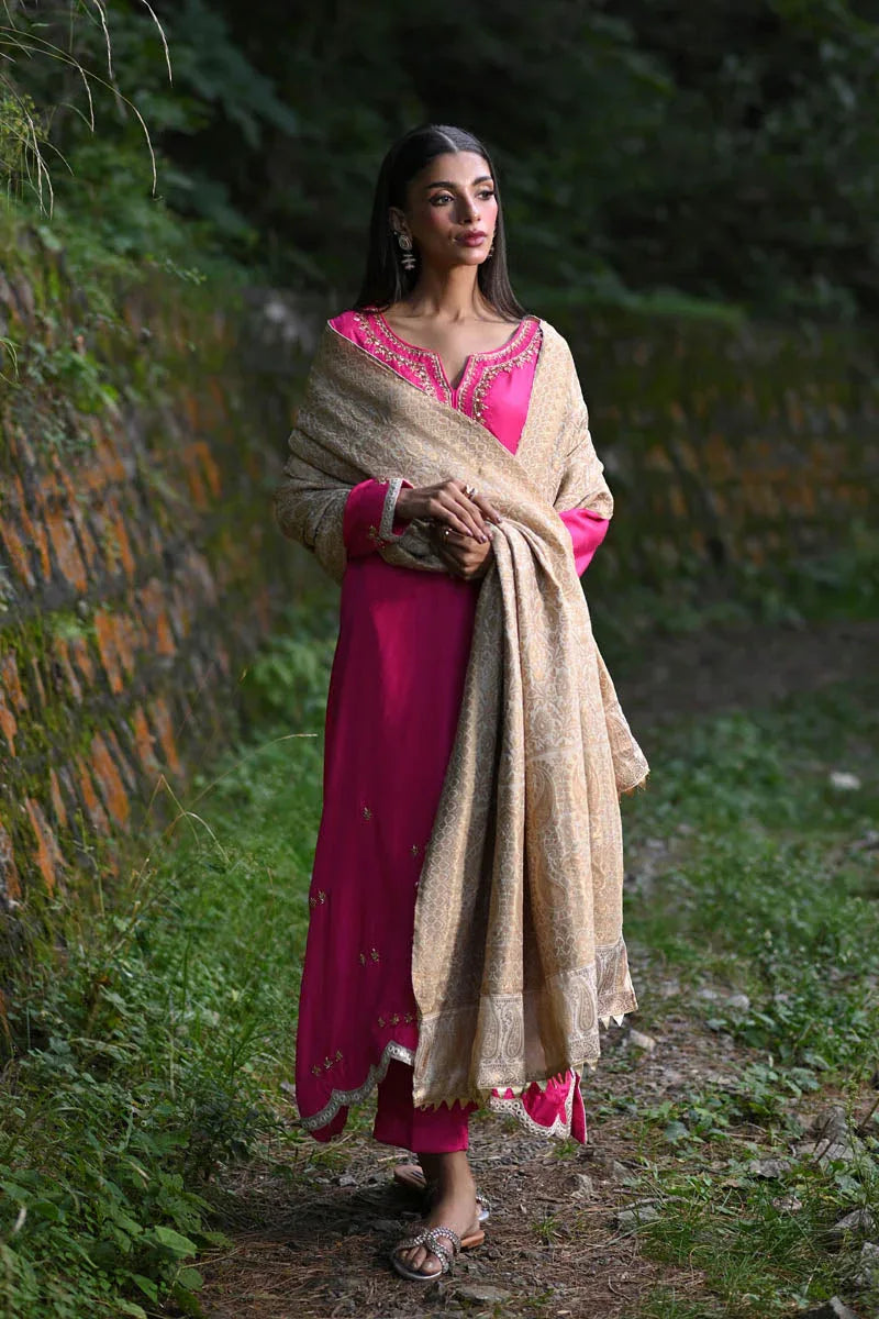 Hue Pret | Farasha Luxury Pret | Fuchsia - Rang-e-Khaas