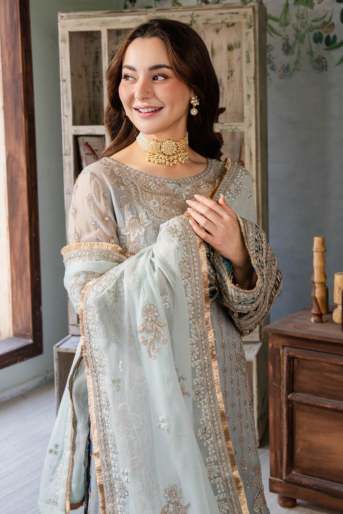 Imrozia Premium | Naina Chiffon | I-190 Rumman - Rang-e-Khaas