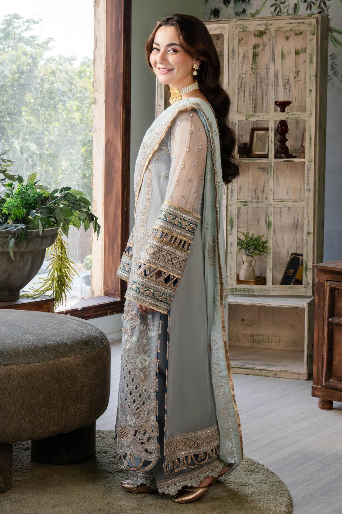 Imrozia Premium | Naina Chiffon | I-190 Rumman - Rang-e-Khaas